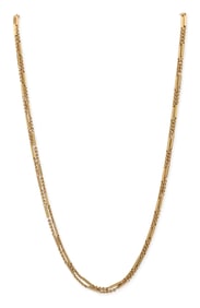 Large 14K Yellow Gold Watch Chain