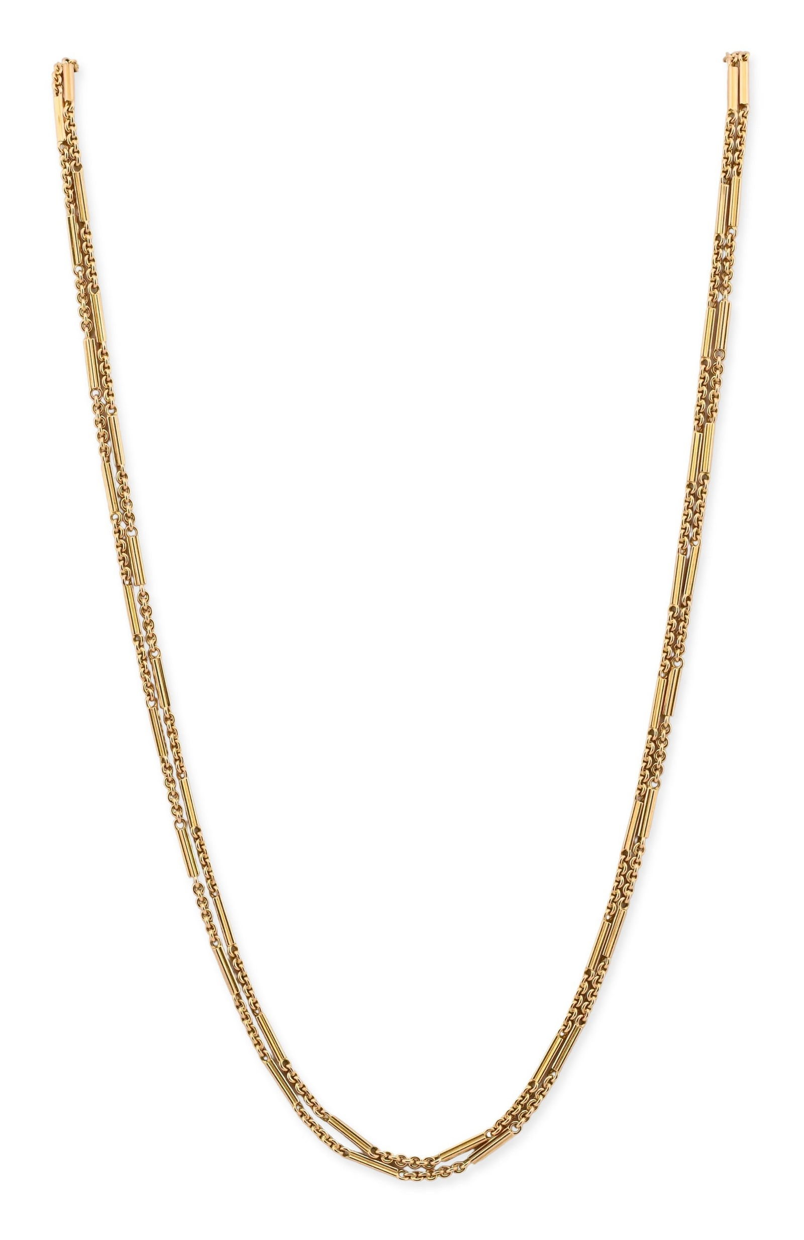 Large 14K Yellow Gold Watch Chain (1 of 4)