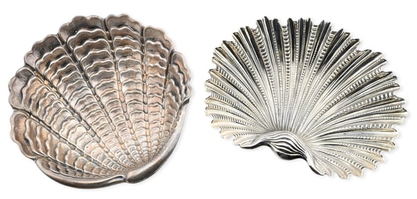 Two Gianmaria Buccellati Sterling Silver Shell Form Dishes