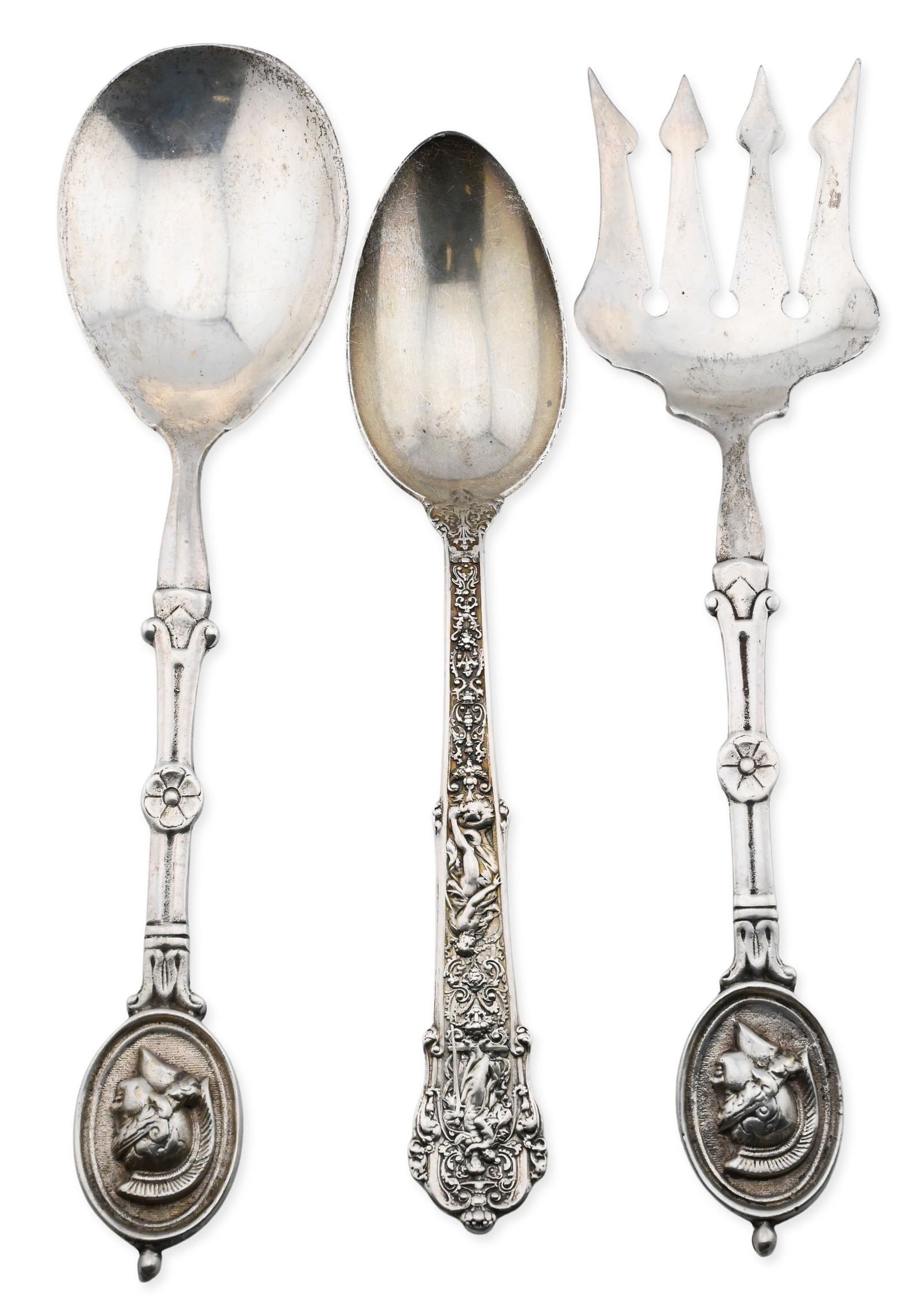 Three Sterling Silver Servers (1 of 7)