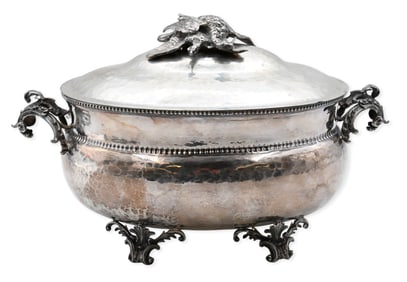 Italian .800 Silver Covered Tureen