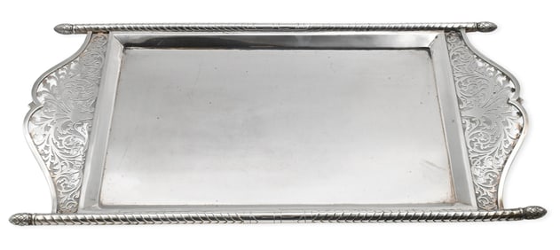 English Sterling Silver Tray, Edward Barnard & Sons Ltd.