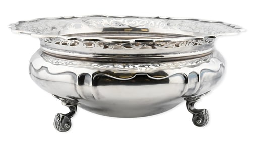 English Sterling Silver Bowl, Sibray, Hall & Co. Charles Clement Pilling
