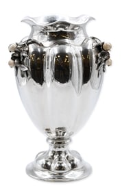 Italian Silver 800 Large Centerpiece Vase
