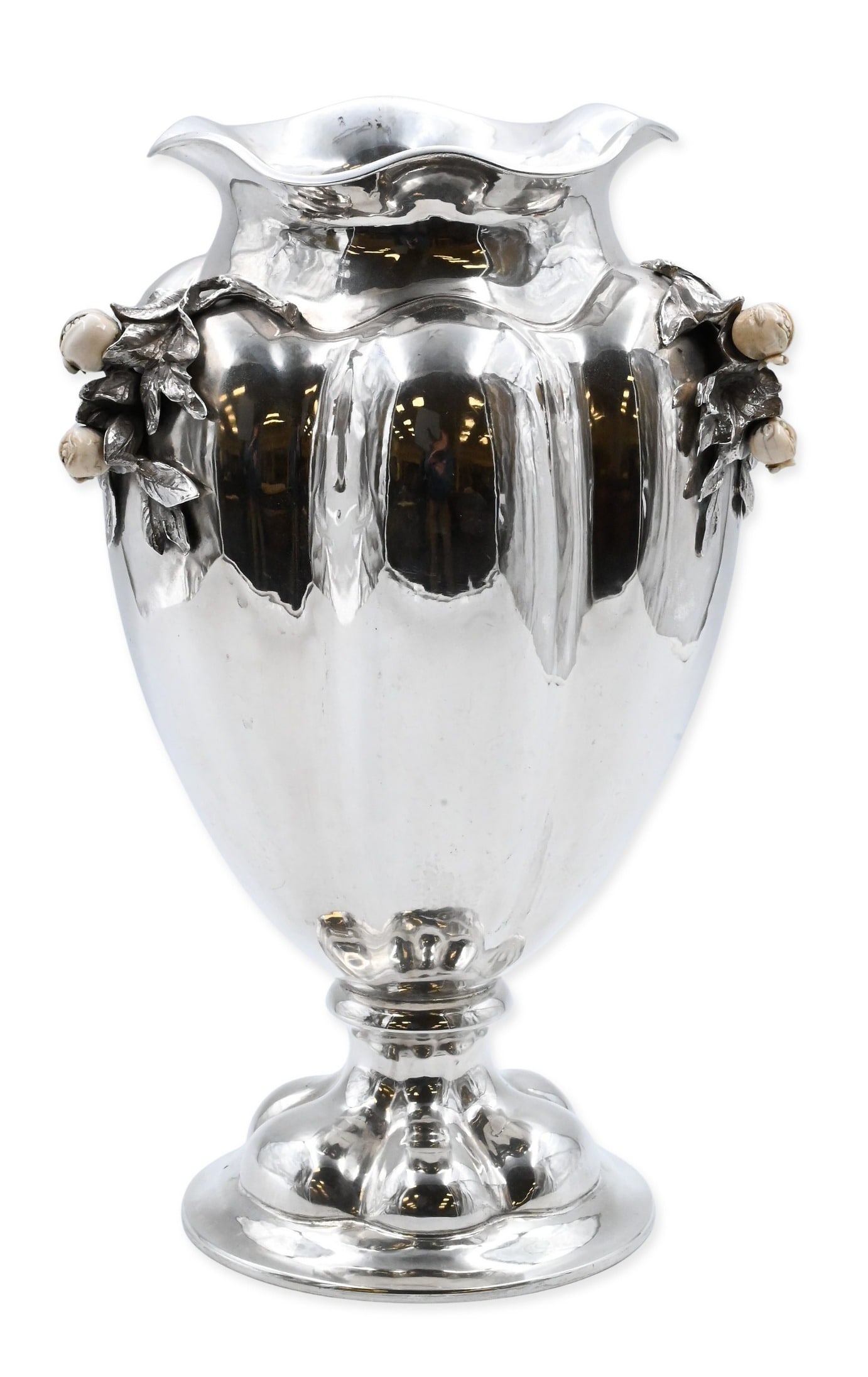 Italian Silver 800 Large Centerpiece Vase (1 of 7)