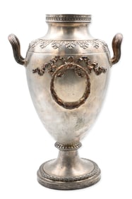 Large 800 Silver Amphora-Form Urn by Joseph Brems-Varain