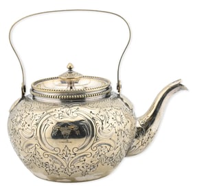 French Silver Teapot