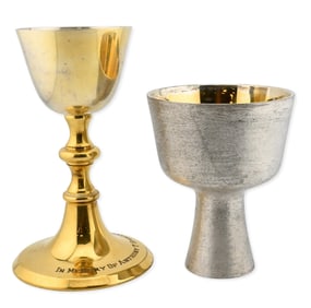 Two Sterling Silver Chalice