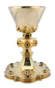 French Jeweled Chalice, Francois Biais, Paris