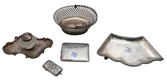 Group of Sterling Silver Desk Items