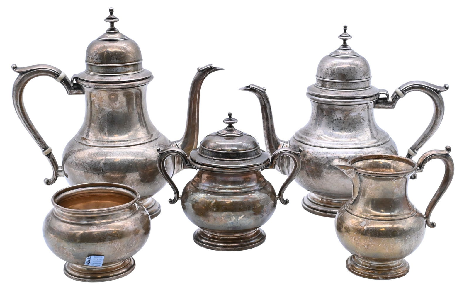 Five Piece Watson Sterling Silver Tea Set (1 of 5)