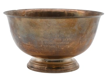 International Silver Sterling Silver Paul Revere Reproduction Bowl