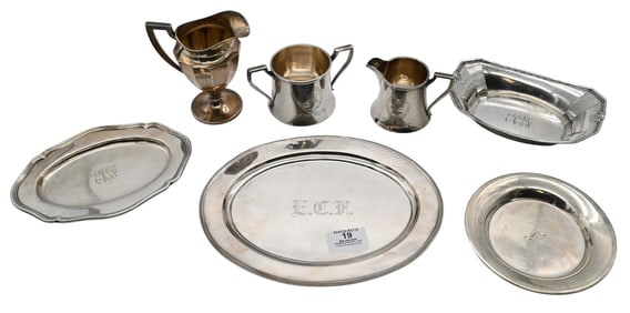 Seven Piece Group of Sterling Silver