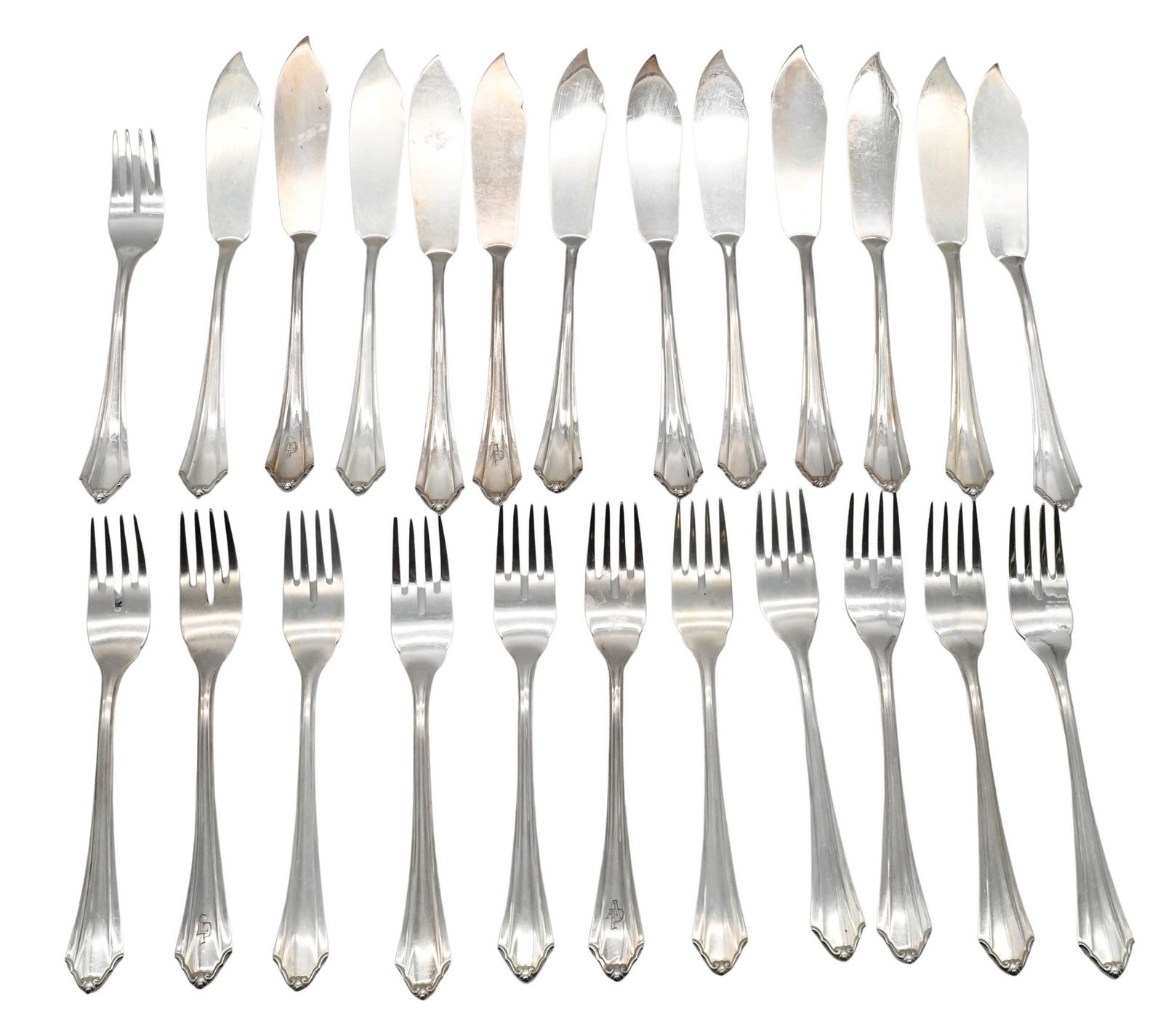 800 Silver Fish Set for 12 (1 of 6)