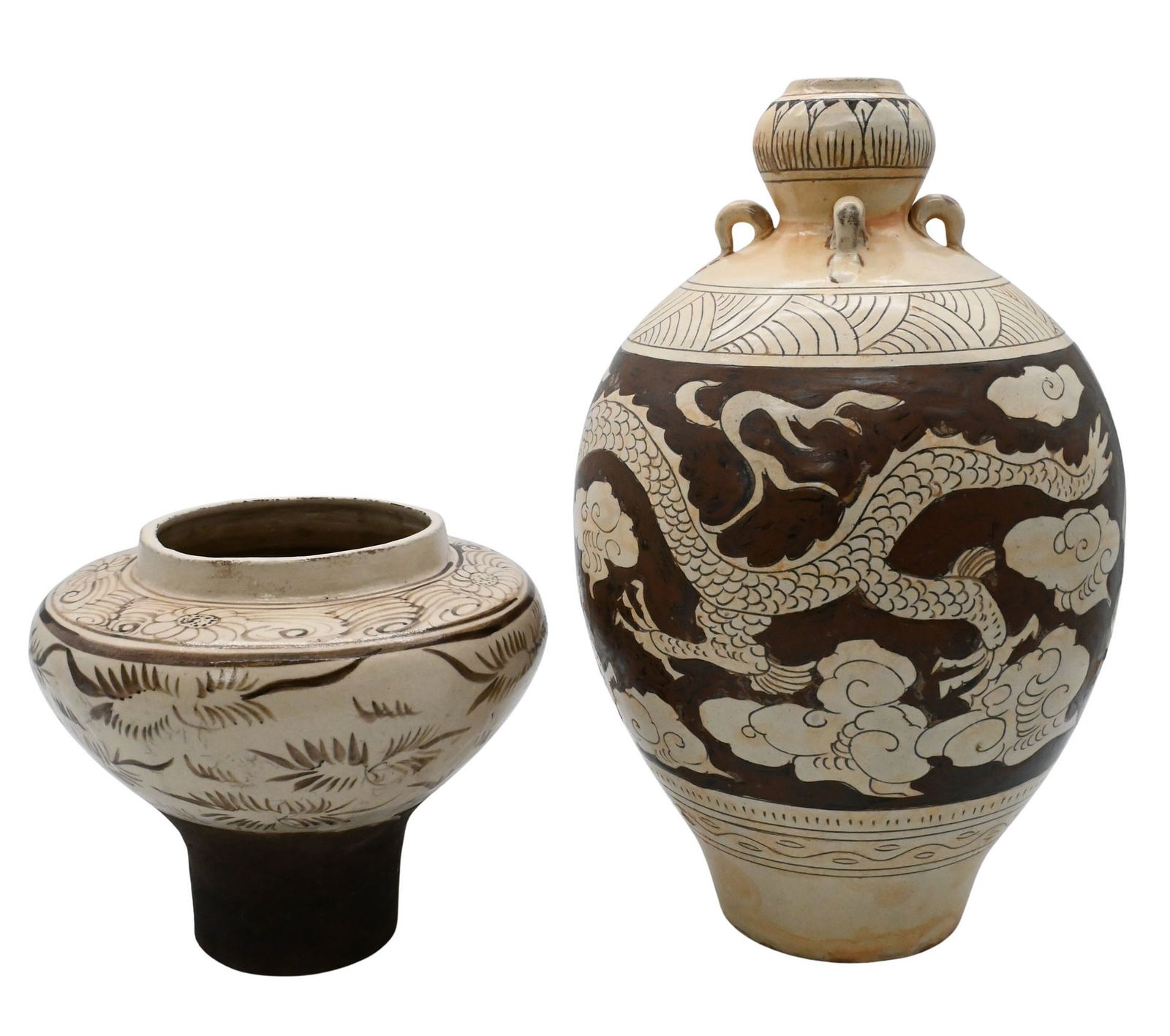 Two Chinese Cizhou Style Stoneware Vases (1 of 5)