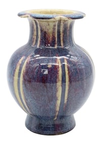 Chinese Flambé Glazed Porcelain Vase