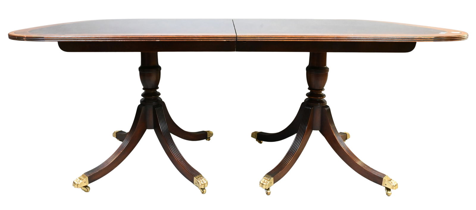 Warfield Collection Custom Mahogany Double Pedestal Dining Table (1 of 4)