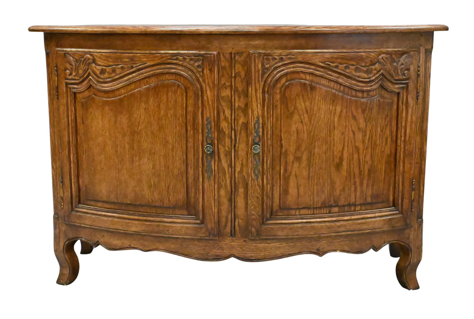 Minton Spidell Provincial Style Oak Server / Sideboard: Minton Spidell Provincial Style Oak Server / Sideboard having two doors and two interior drawers height 36 inches, top 55" x 24"