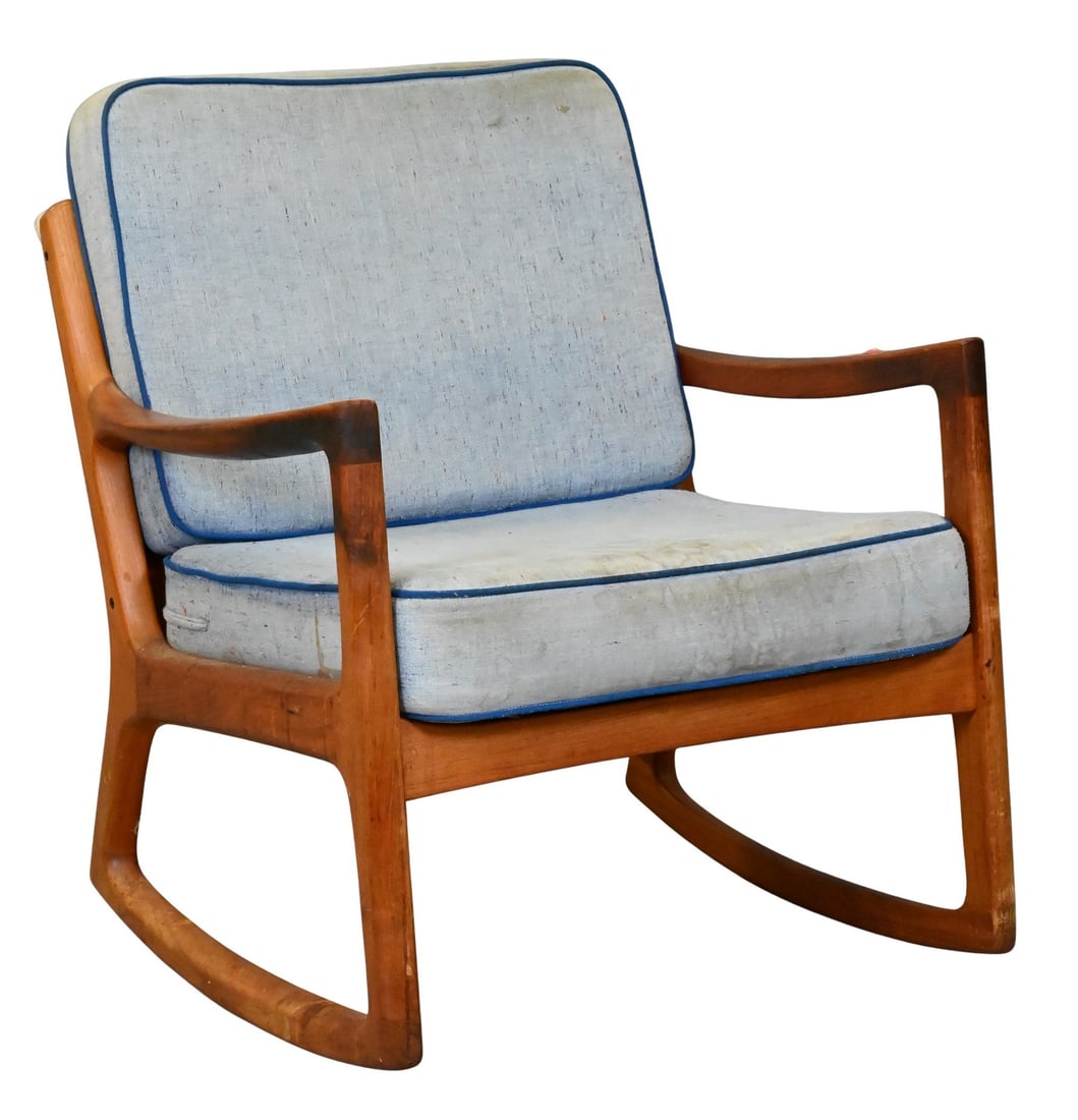 Ole Wanscher for France and Sons Model 120 Teak Rocking Chair (1 of 5)
