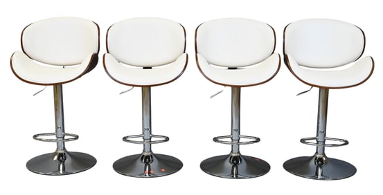 Set of Four Eames Style Barstools