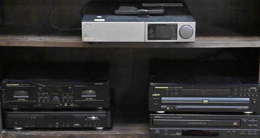 Group of Audio and Stereo Equipment