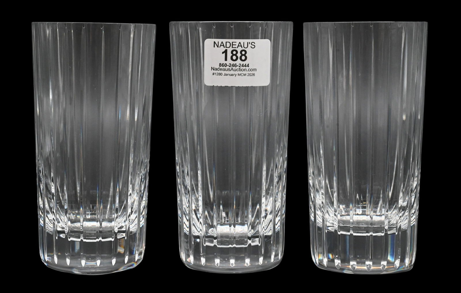 Set of Twelve Baccarat Crystal "Harmonie" Highball Tumblers (1 of 5)