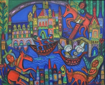 Louis Marchand Des Raux (French 1902-2000)