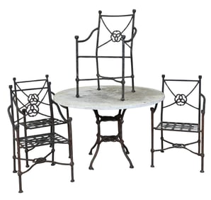 Five Piece Outdoor Set in the Manner of Ilana Goor