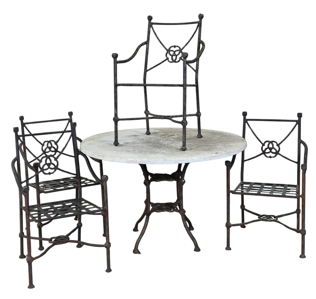 Five Piece Outdoor Set in the Manner of Ilana Goor (1 of 5)
