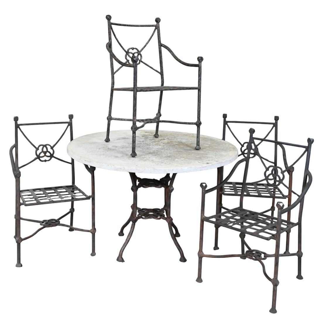 Six Piece Outdoor Set in the Manner of Ilana Goor (1 of 5)
