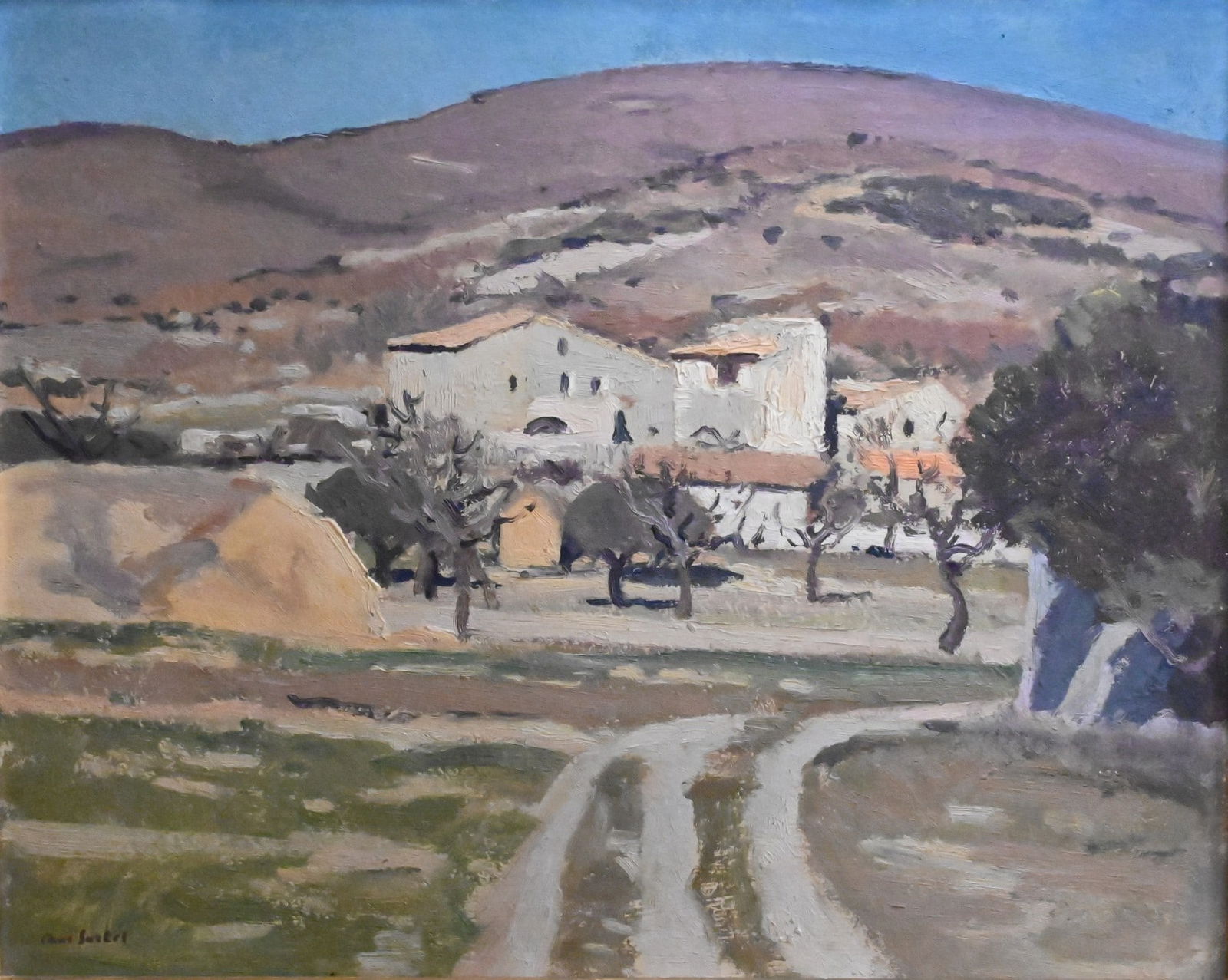 Paul Surtel (French 1893-1985): Paul Surtel (French 1893-1985) Provincial Landscape Oil on board Signed lower left Paul Surtel 13" x 16"