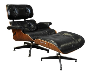 Charles and Ray Eames for Herman Miller 670 & 671 Leather Chair and Ottoman