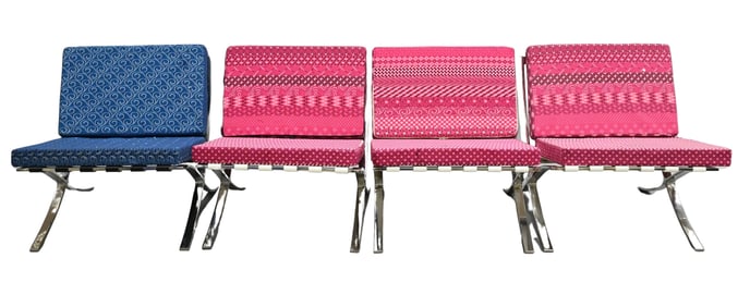 Set of Four Mie Van Der Rohe Style Children's Chairs