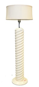 Michael Taylor Style Mid-Century Modern Twist Floor Lamp