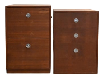 Pair of John Stuart End Tables / File Cabinets