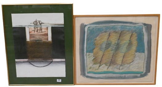 Three Decorative Framed Abstracts