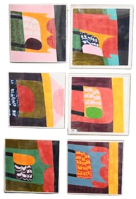 Complete Set of Six: Carol Summers (American 1925-2016) from "Inside the Palace, A Bow to India"