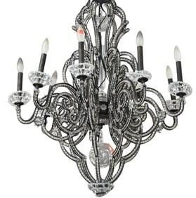 Schonbek "Scheherazade" Nine Light Chandelier