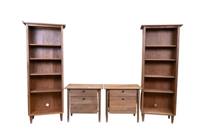 Four Piece Crate and Barrel Furnishings Grouping