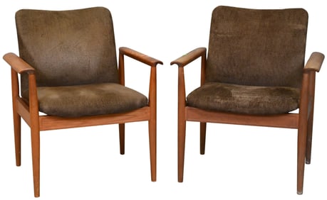 Pair of Finn Juhl "Diplomat" Chairs