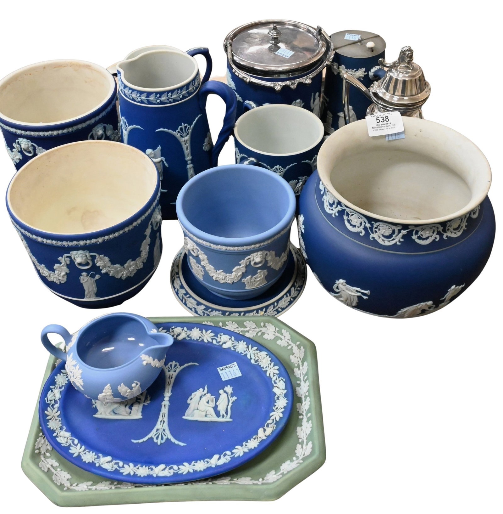 Blue Wedgewood Jasperware Grouping (1 of 5)