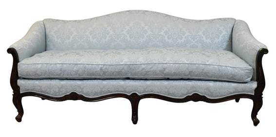 Louis XV Style Upholstered Sofa, Newly Upholstered