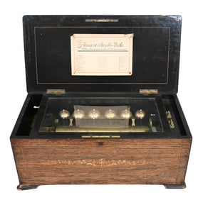 Swiss Six Bell Music Box