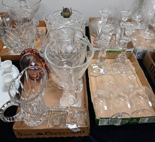 Six Box Lots of Assorted Glassware