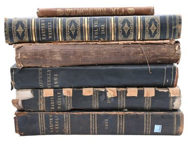 Five Volumes of Harper's Weekly Civil War Years 1860-1865