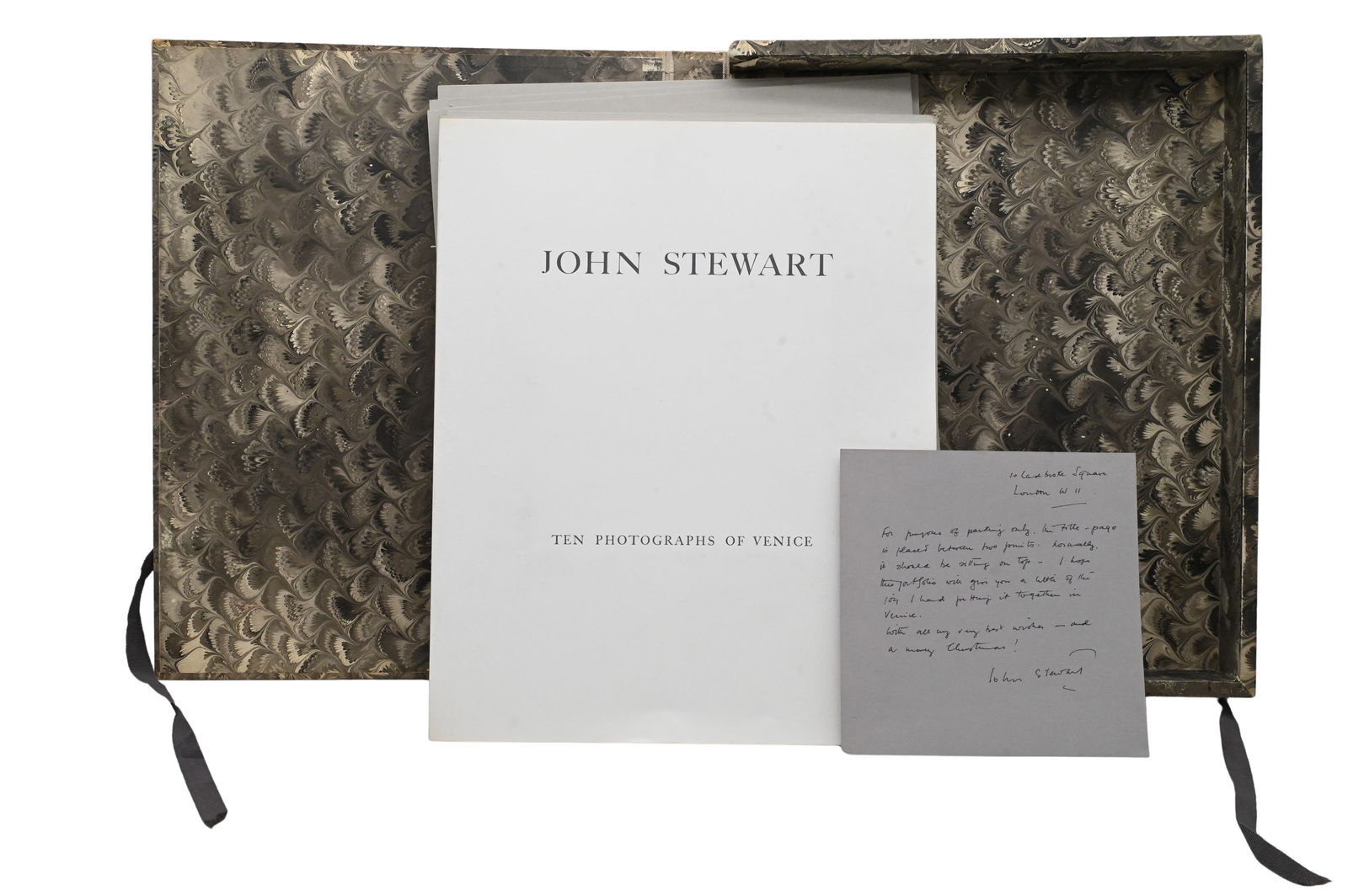 John Stewart (British, 20th century) "Ten Photographs of Venice", Folio (1 of 8)