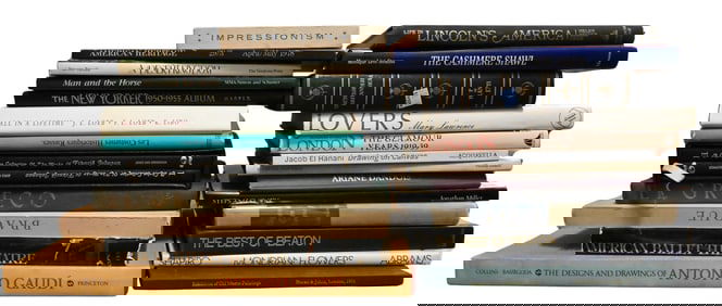Approximately 25 American and European Art, Design, and Cultural History Books