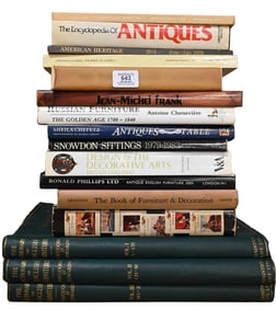 Approximately16 Antiques, Decorative Arts, and Furniture Reference Books