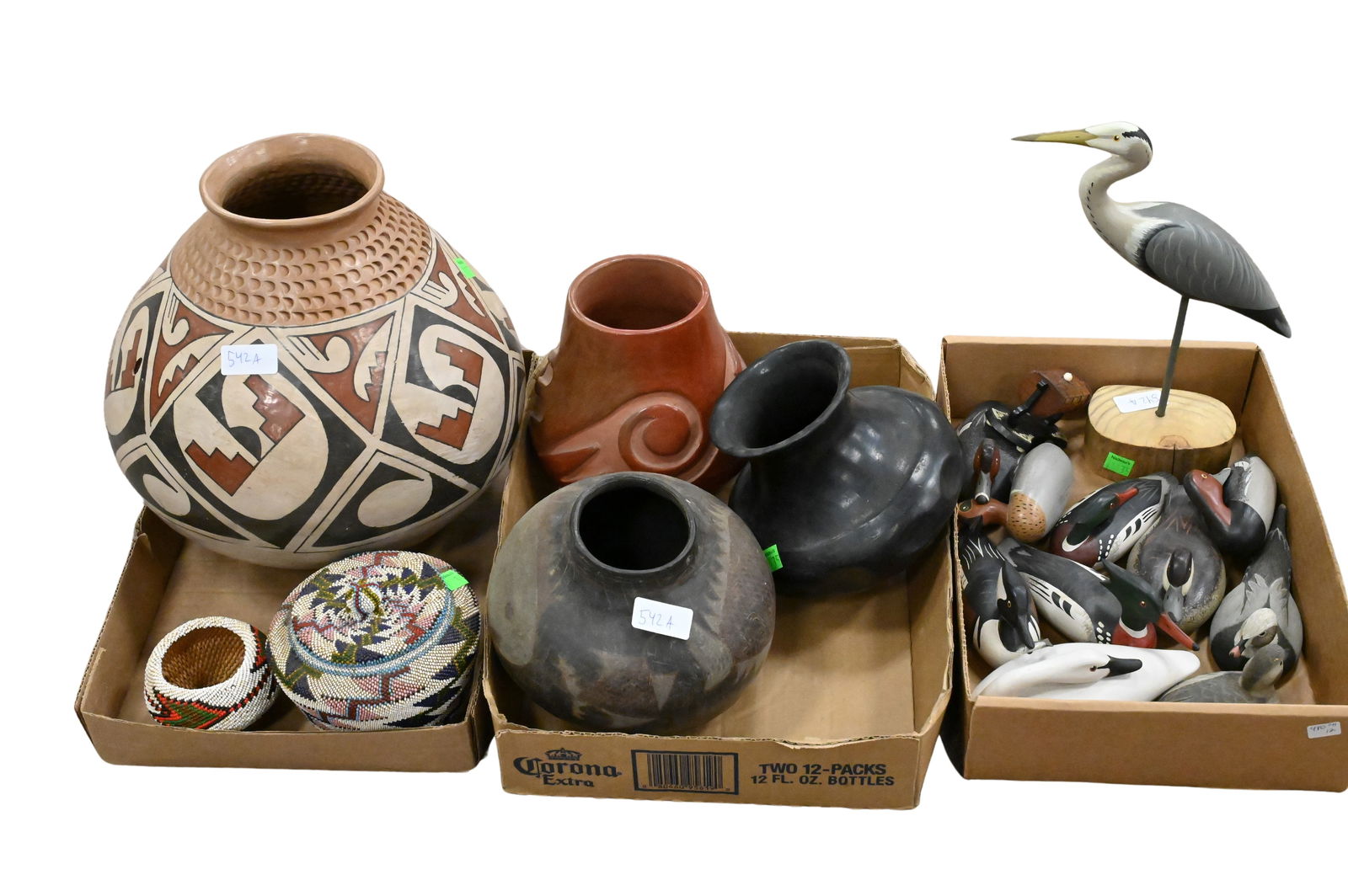 Three Box Lots of Native American Decorative Objects and Folk Art (1 of 4)