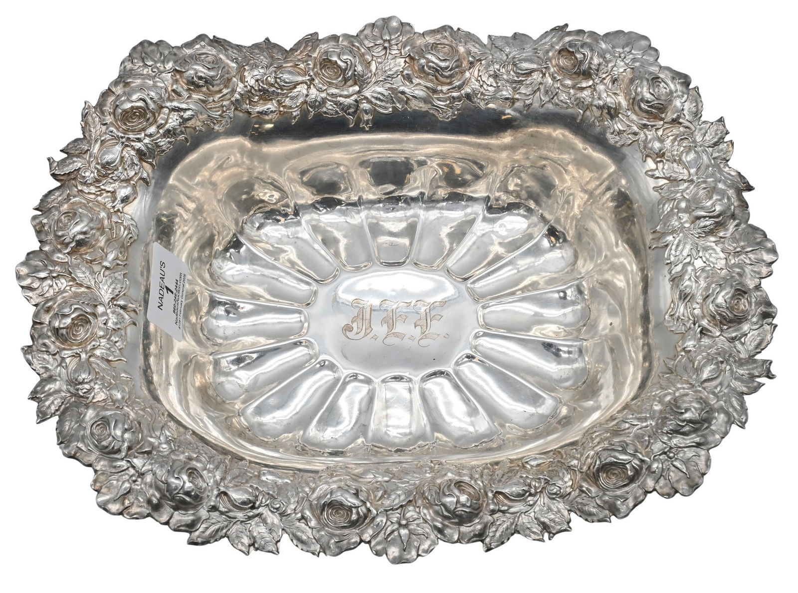 Woodside Sterling Silver Repousse Serving Bowl (1 of 4)